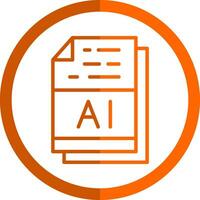 AI File Format Vector Icon Design