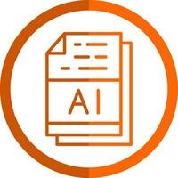 AI File Format Vector Icon Design