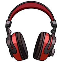 headphone illustration ai generative png