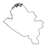 Narino department map, administrative division of Colombia. vector