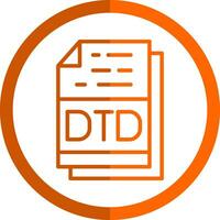 Dtd File Format Vector Icon Design