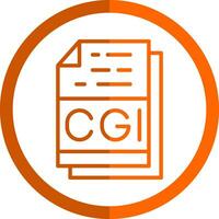 Cgi File Format Vector Icon Design