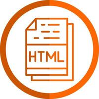 Html File Format Vector Icon Design