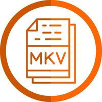 mkv vector icono diseño