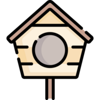 fågel hus ikon design png
