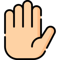 diseño de icono de mano png