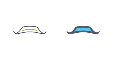 Moustache Line Icon vector