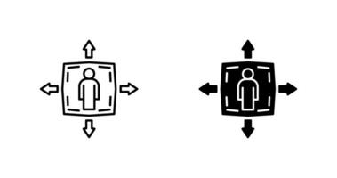 Direction Line Icon vector