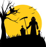 Halloween Nacht mit Geist png