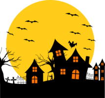 casa stregata di halloween png