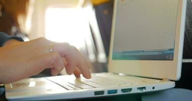 Female Fingers Typing on the Keyboard video