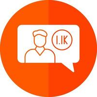 Follower Vector Icon Design