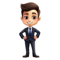 businessman cartoon character ai generative png