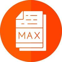 Max File Format Vector Icon Design