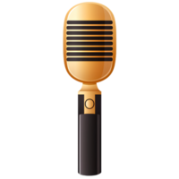 microphone illustration ai generative png