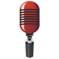 microphone illustration ai generative png
