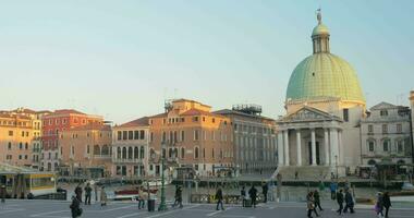 Timelapse of city life in Venice, Italy video