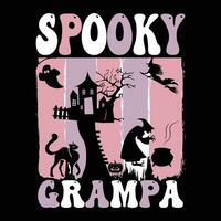 Halloween t-shirt design ,spooky t-shirt design vector