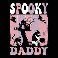 Halloween t-shirt design ,spooky t-shirt design vector