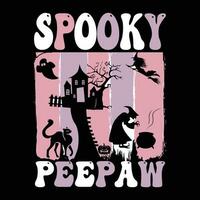 Halloween t-shirt design ,spooky t-shirt design vector