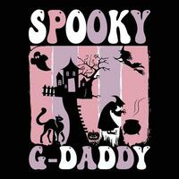 Halloween t-shirt design ,spooky t-shirt design vector