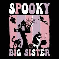 Halloween t-shirt design ,spooky t-shirt design vector