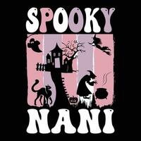 Halloween t-shirt design ,spooky t-shirt design vector