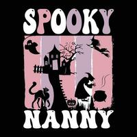 Halloween t-shirt design ,spooky t-shirt design vector