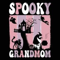 Halloween t-shirt design ,spooky t-shirt design vector