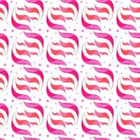 Leaves in pink tones on white background. trend flat pattern for printing on fabric clothes, wrapping paper vector