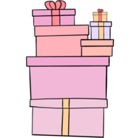 Neu Jahre Tag Geschenk Box png