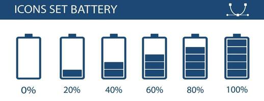 Battery charging linear icons set. Battery level indicators. Low, middle and high charge. Thin line contour symbols. Isolated vector outline illustrations. Editable stroke