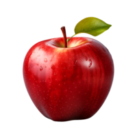 Red Apple No Background Applicable to any Context Perfect for Print on Demand Merchandise AI Generated png