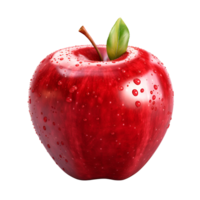 rouge Pomme non Contexte en vigueur à tout le contexte parfait pour impression sur demande marchandise ai généré png