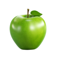 Fresh Green Apple No Background Applicable to any Context Perfect for Print on Demand Merchandise Ai Generated png