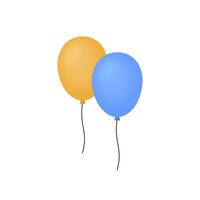 3d Realistic Balloon vector Illustration