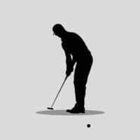 golf pelota jugando vector