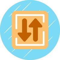 Two Way Street Vector Icon Design