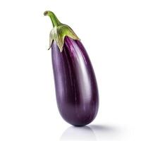 Eggplant on white background. photo