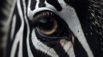 Zebra portrait close up. photo