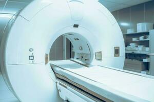 Mri machine interior. Generate Ai photo