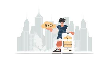 Seo for small business vector