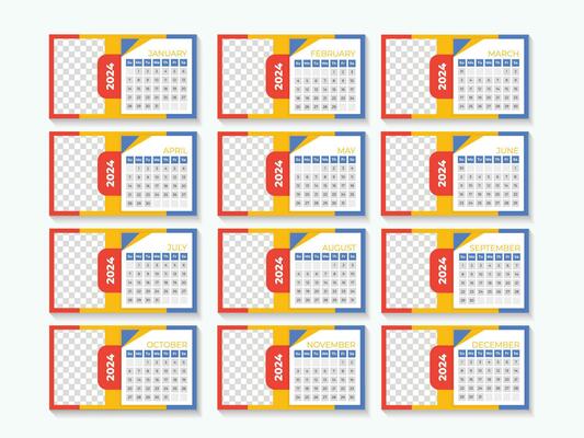 2024 Claendar design template