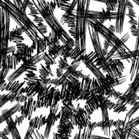 Seamless pattern with black pencil brushstrokes vector