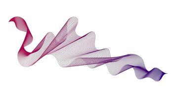 Abstract backdrop with wave gradient lines vector