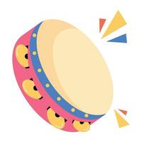 Trendy Tambourine Concepts vector