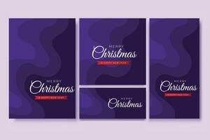 Merry Christmas Flyer and Social media Bundle Set Abstract Background 8 vector