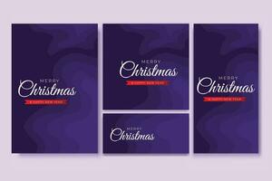 Merry Christmas Flyer and Social media Bundle Set Abstract Background 8 vector