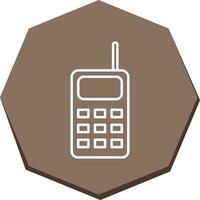 icono de vector de walkie talkie único