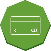 Unique Credit Card Vector Icon